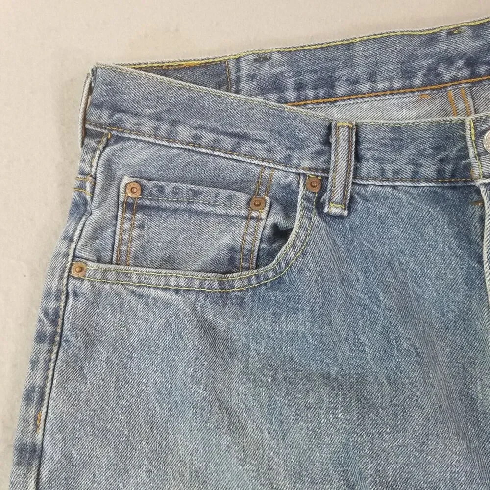 Levi's 550‎ jeans men's 38x32 relaxed fit tapered straight blue denim pants
